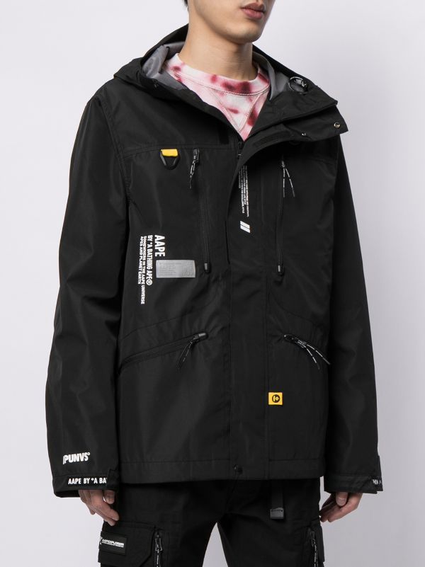 AAPE BY *A BATHING APE® zip-front Hooded Jacket - Farfetch