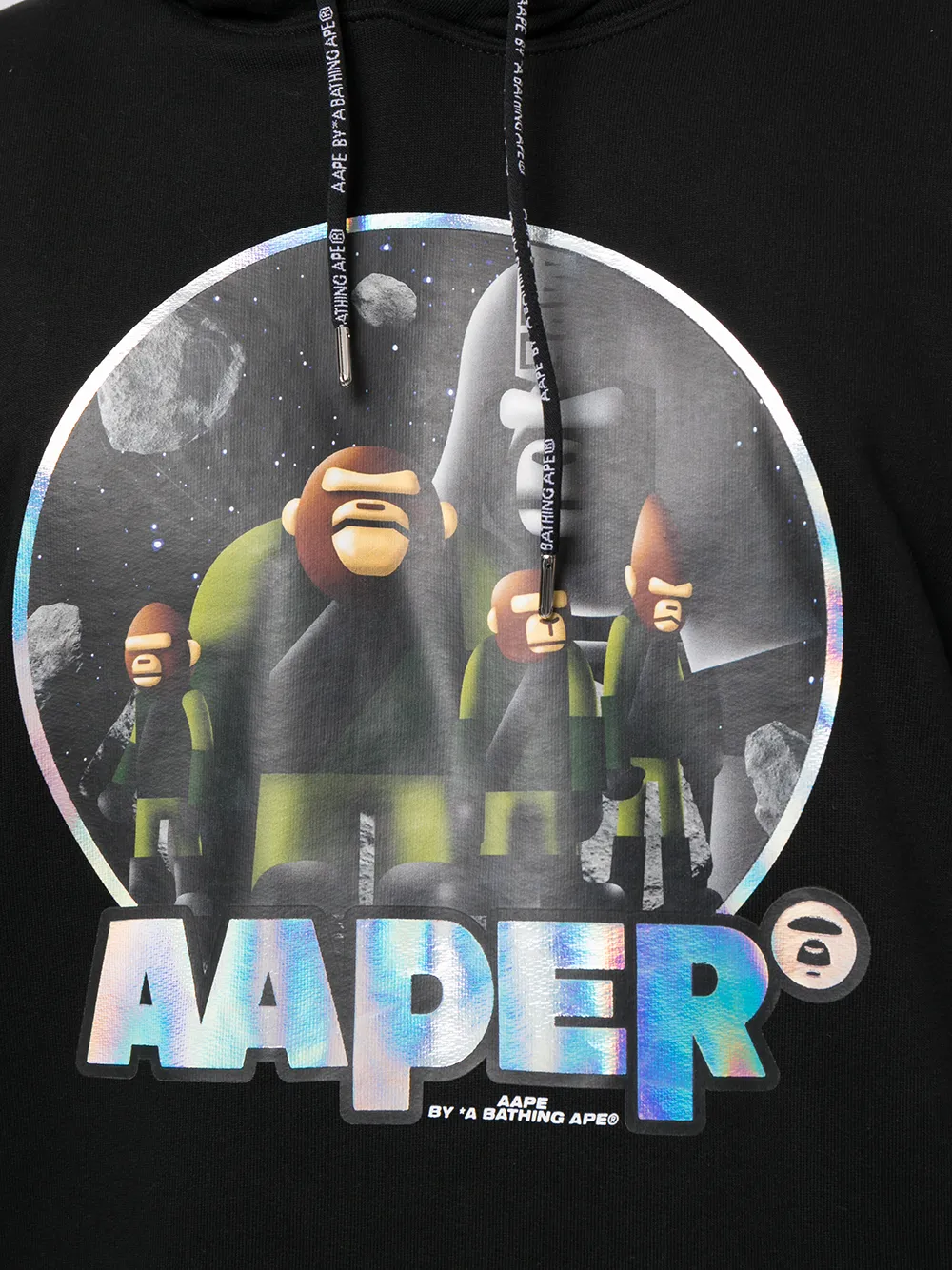 фото Aape by *a bathing ape® худи с принтом aaper