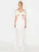 Maria Lucia Hohan Sharon short-sleeve pleated gown