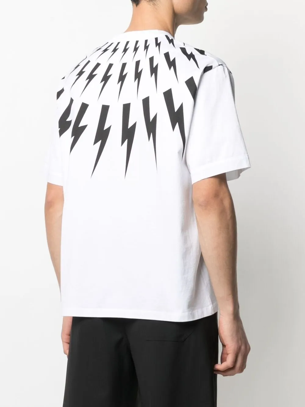 фото Neil barrett футболка с принтом thunderbolt