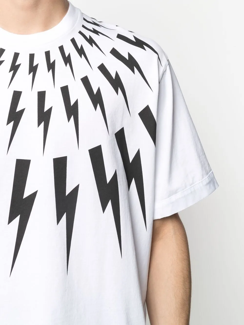 фото Neil barrett футболка с принтом thunderbolt