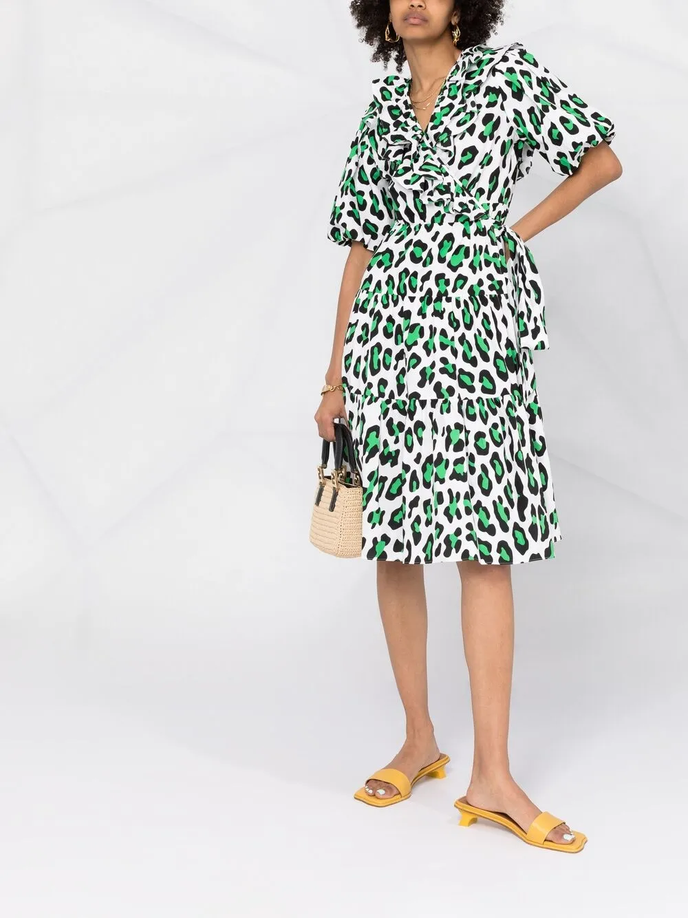 фото Dvf diane von furstenberg платье hirata с леопардовым принтом