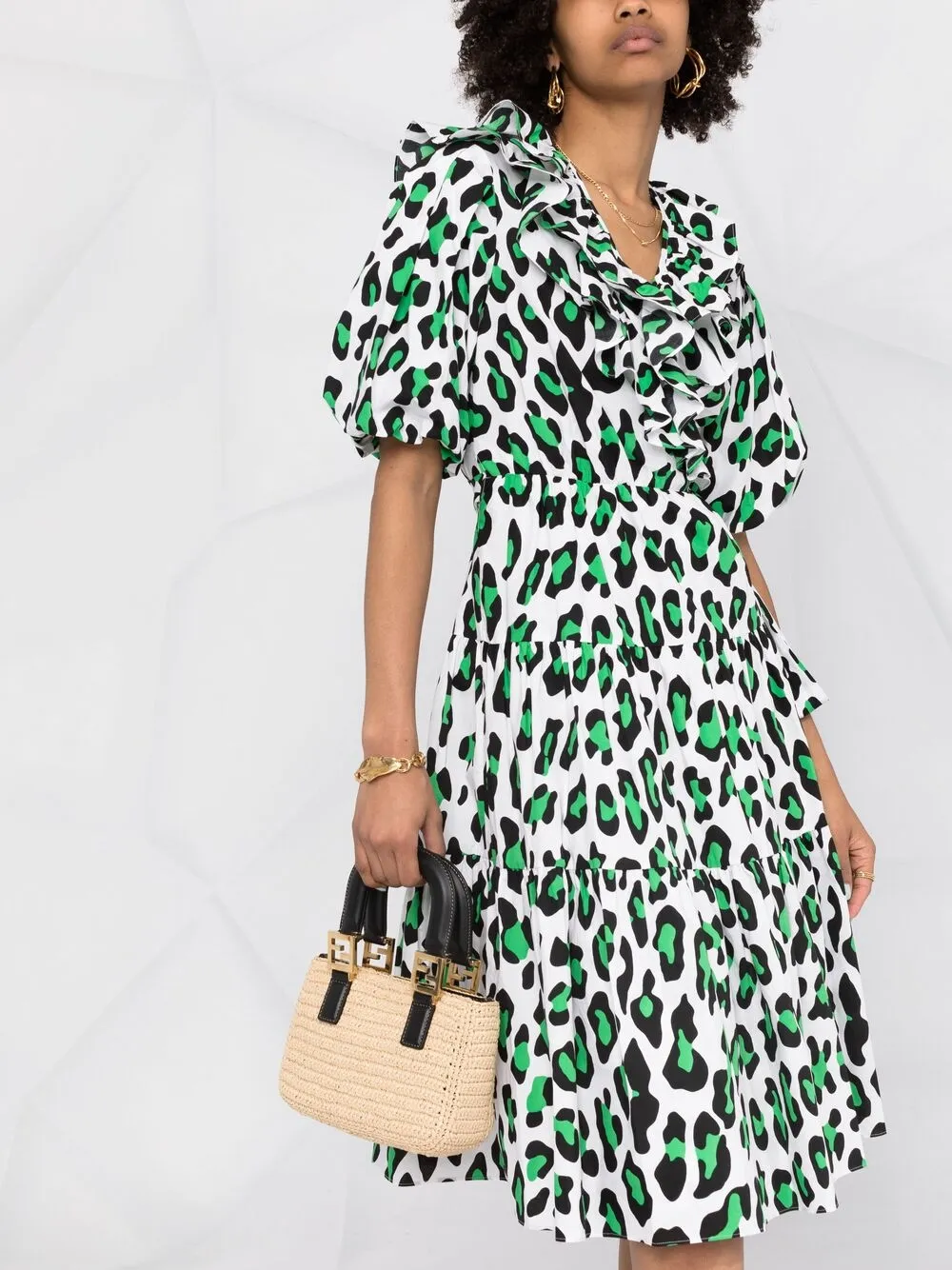 фото Dvf diane von furstenberg платье hirata с леопардовым принтом
