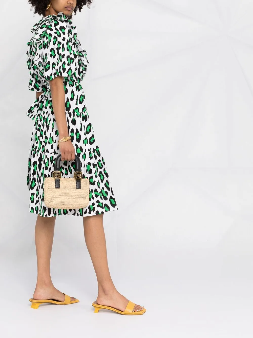 фото Dvf diane von furstenberg платье hirata с леопардовым принтом