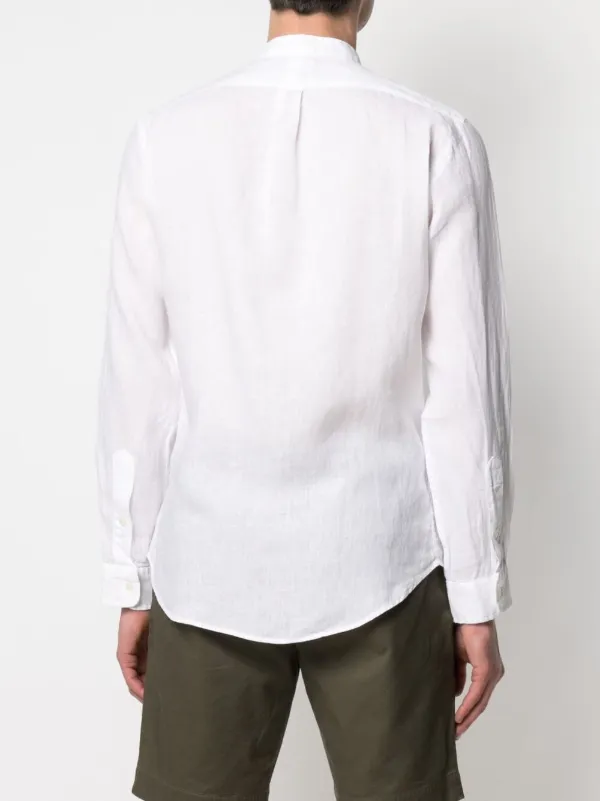 Ralph lauren collarless polo best sale