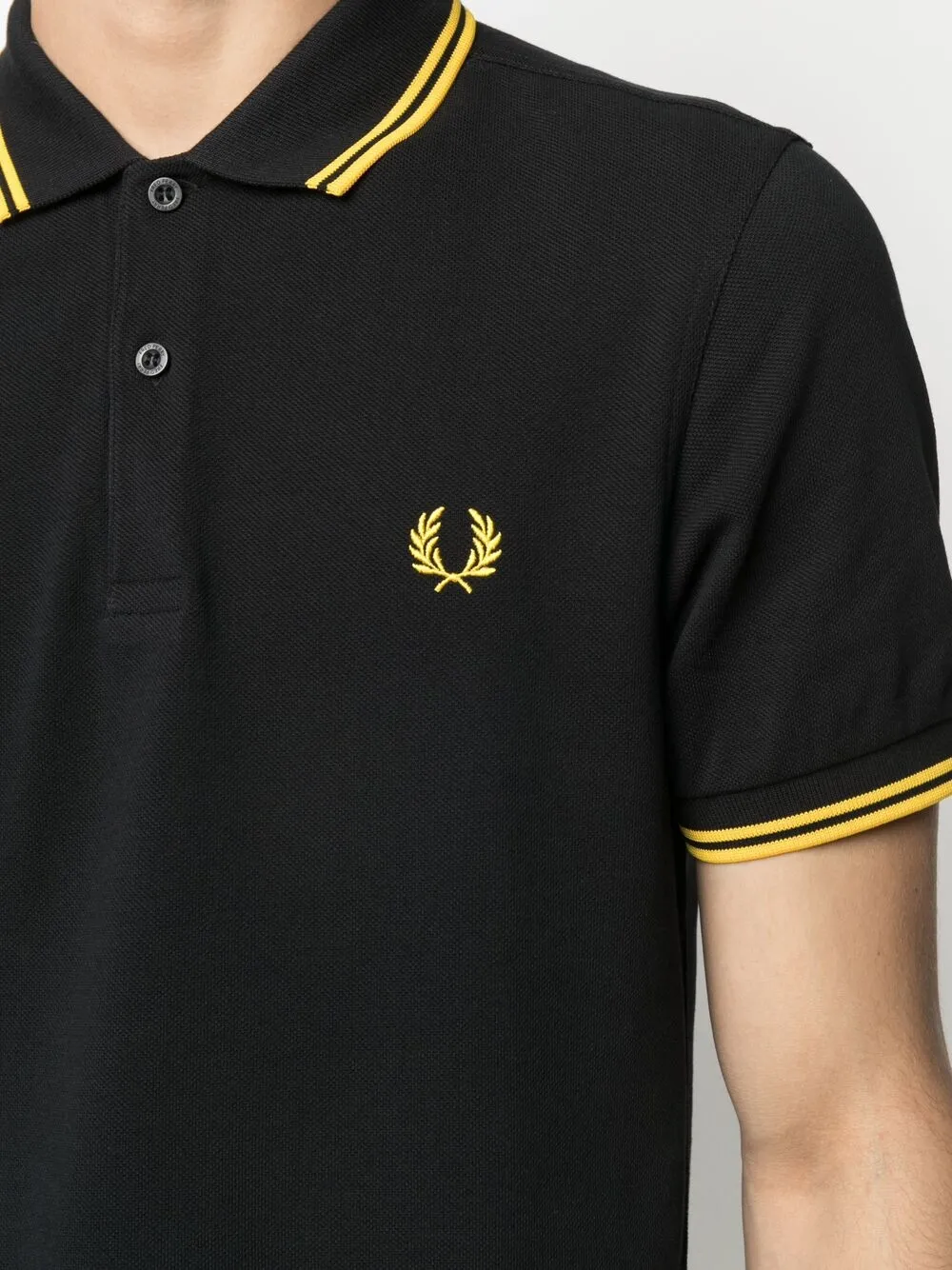 фото Fred perry рубашка поло с контрастной окантовкой