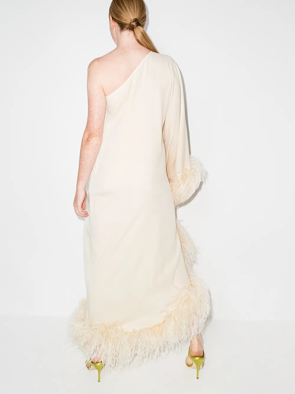 фото Taller marmo платье ubud с перьями