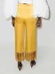 Taller Marmo Tulum high-waisted fringed trousers