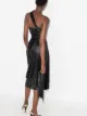 Maria Lucia Hohan Taniyah one-shoulder draped midi dress