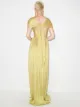 Maria Lucia Hohan Sharon short-sleeve pleated gown