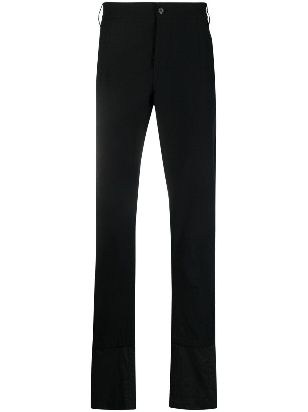 Shop Ann Demeulemeester Straight-leg Cotton Trousers In Black
