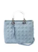Image 2 of Christian Dior pre-owned large Lady Dior denim 2way bag