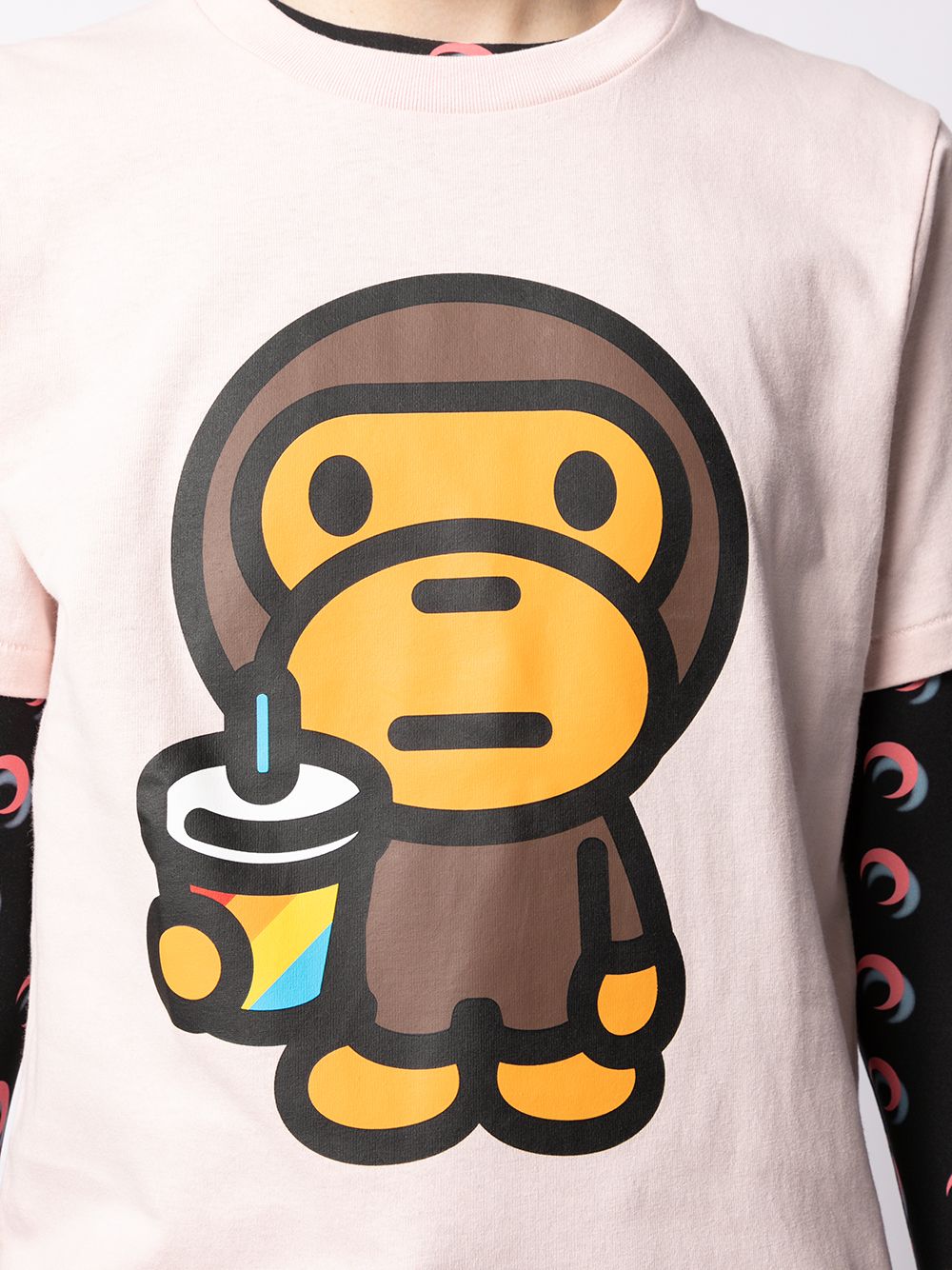 фото A bathing ape® футболка с графичным принтом