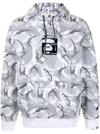 AAPE BY *A BATHING APE® camouflage-print Pullover Hoodie - Farfetch