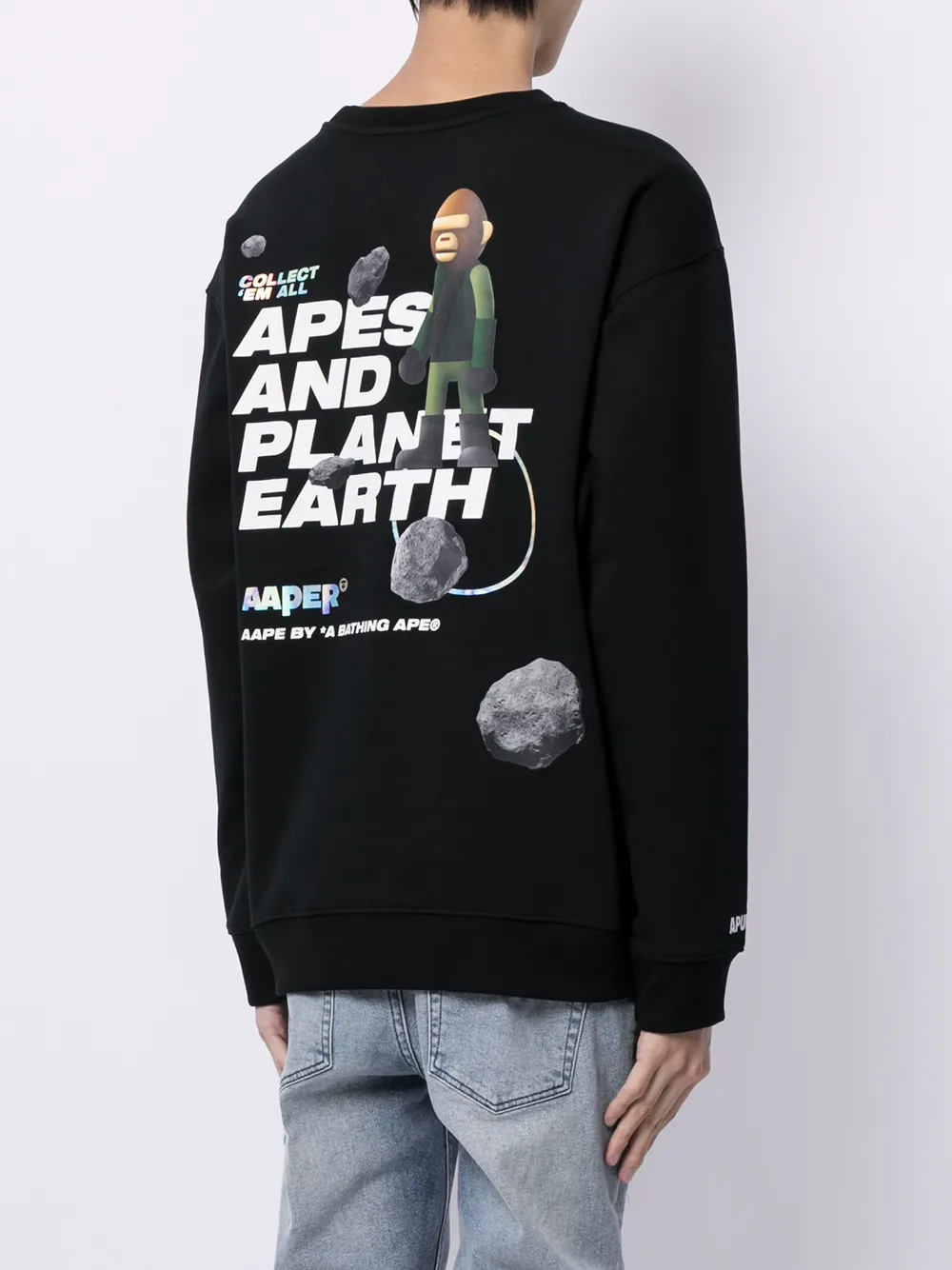 фото Aape by *a bathing ape® толстовка с круглым вырезом и логотипом
