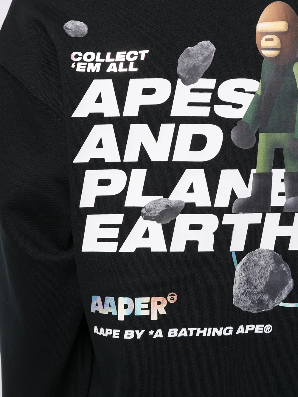 фото Aape by *a bathing ape® толстовка с круглым вырезом и логотипом