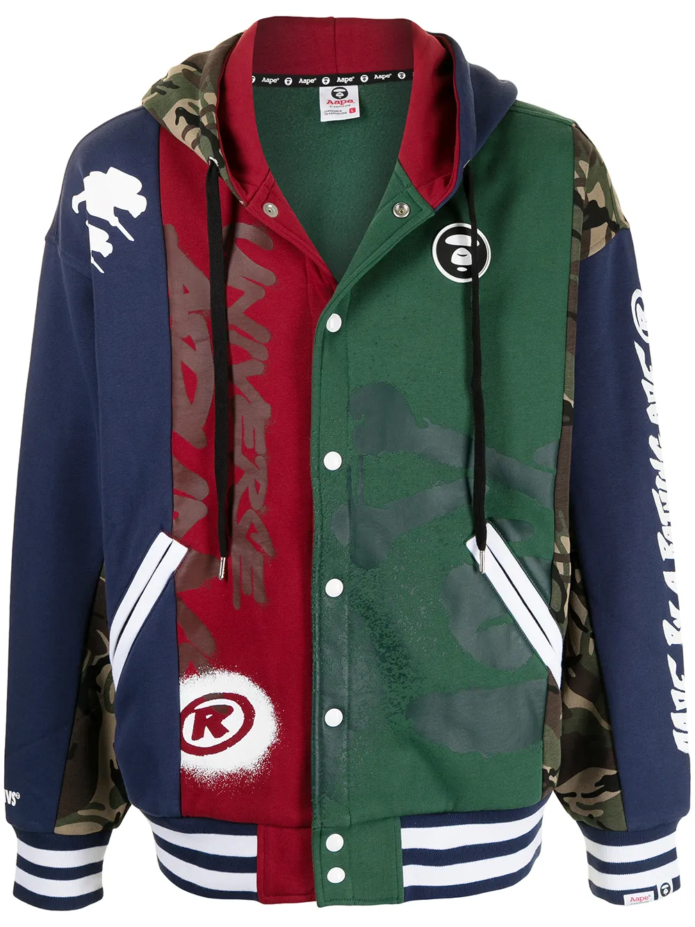 AAPE BY *A BATHING APE® カラーブロック パーカー - Farfetch