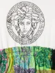 Versace Kids logo patch-work dress
