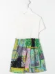 Image 2 of Versace Kids logo patch-work dress