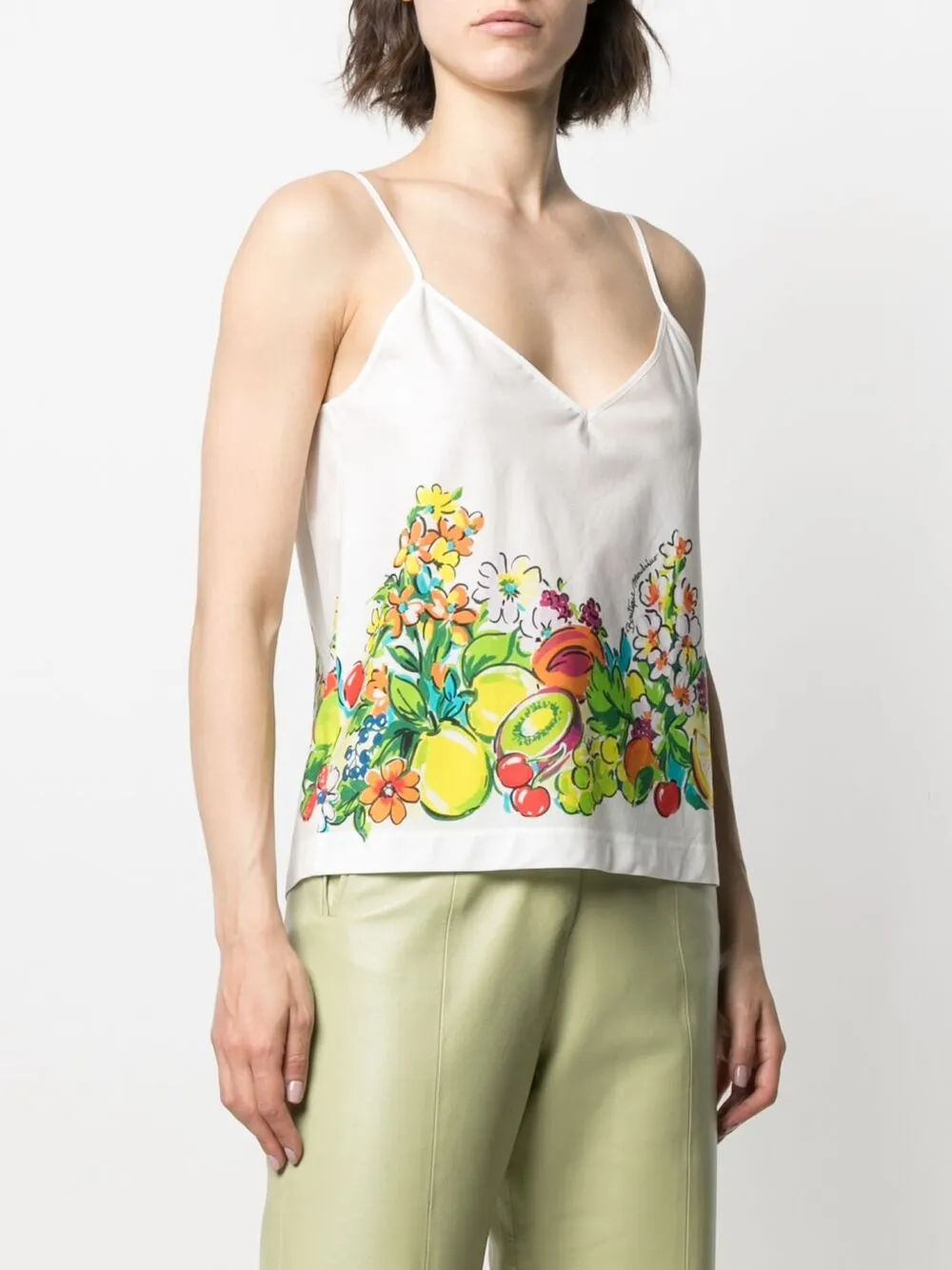 фото Boutique moschino топ с цветочным принтом