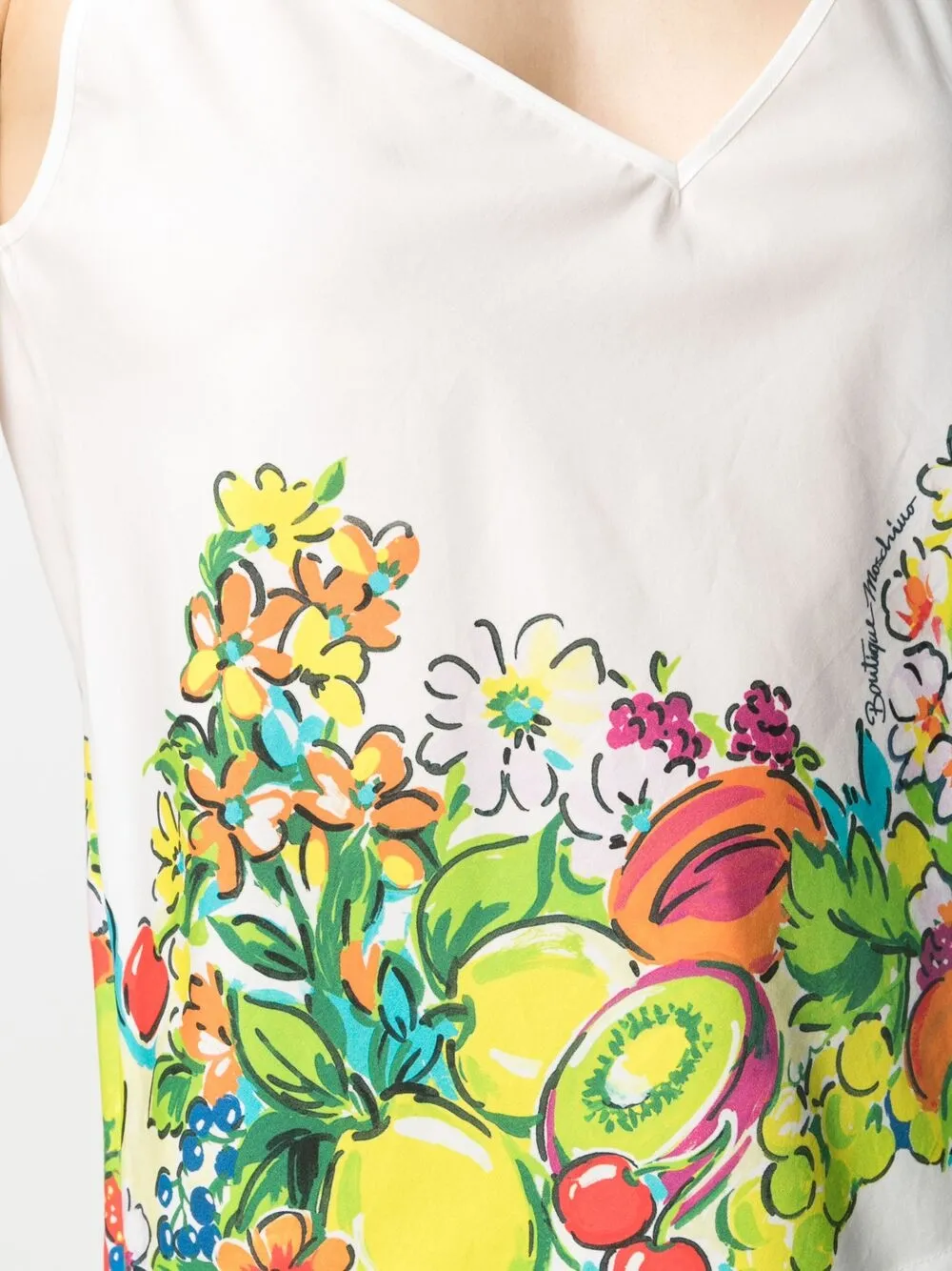 фото Boutique moschino топ с цветочным принтом
