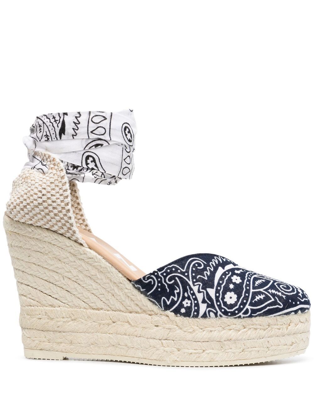 фото Manebi bandana-print wedges