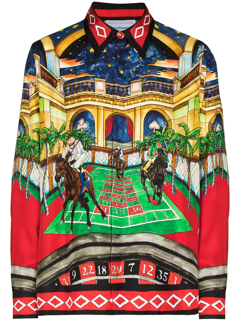 Image 1 of Casablanca Les Chevaux print shirt