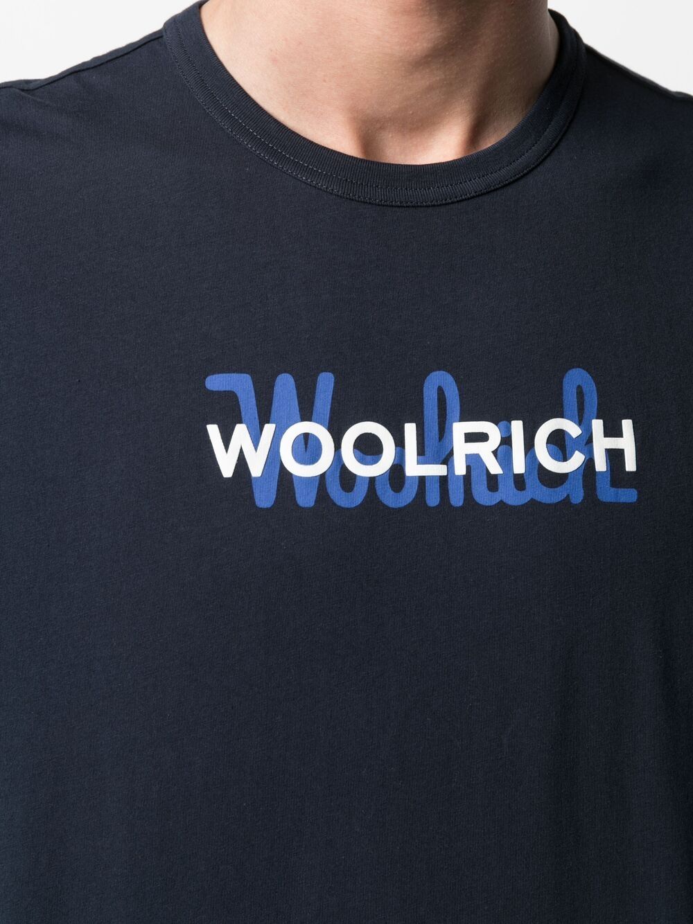 фото Woolrich футболка с круглым вырезом и логотипом