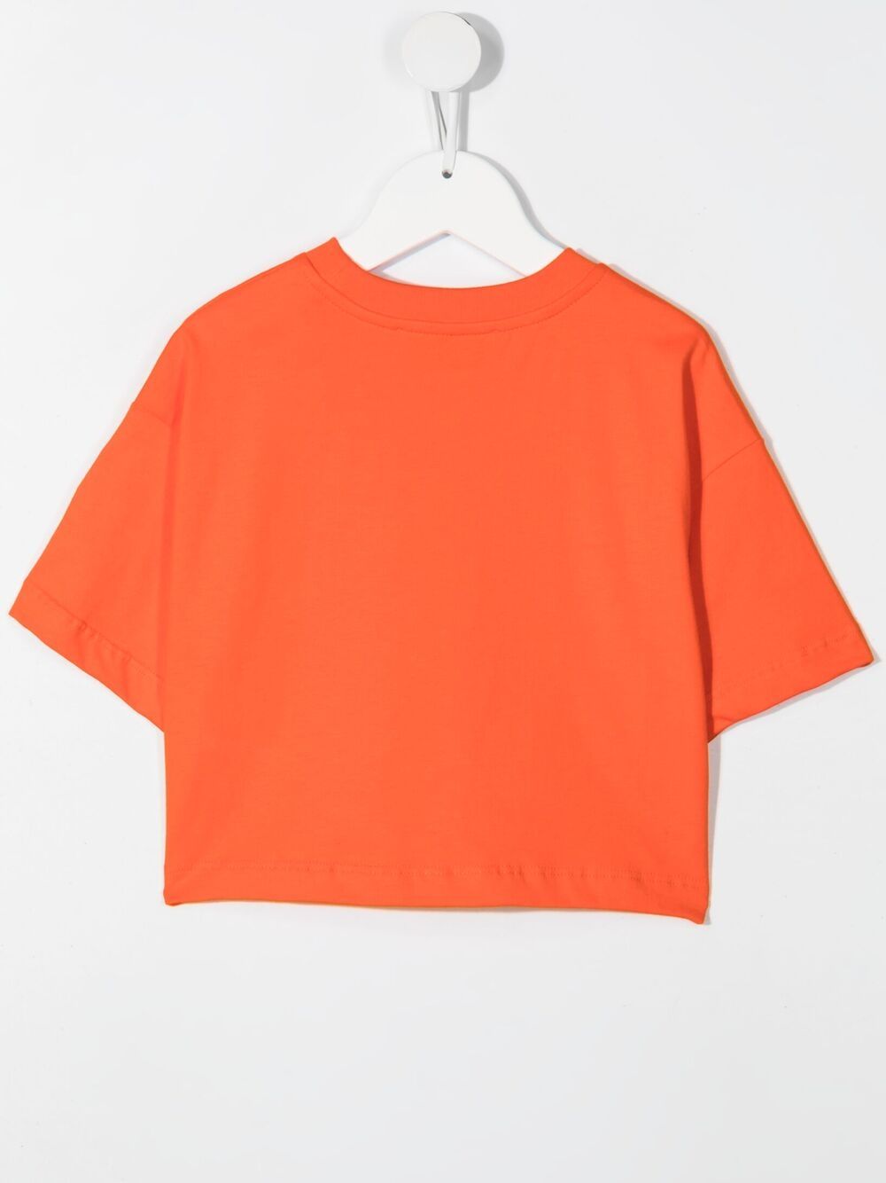 фото Alberta ferretti kids logo-print cropped t-shirt