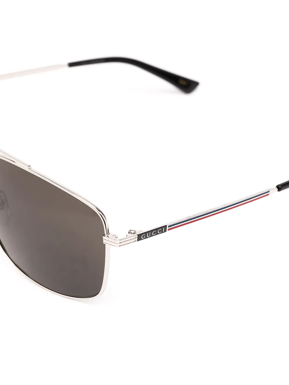Gucci Eyewear Zonnebril met navigator montuur Zwart