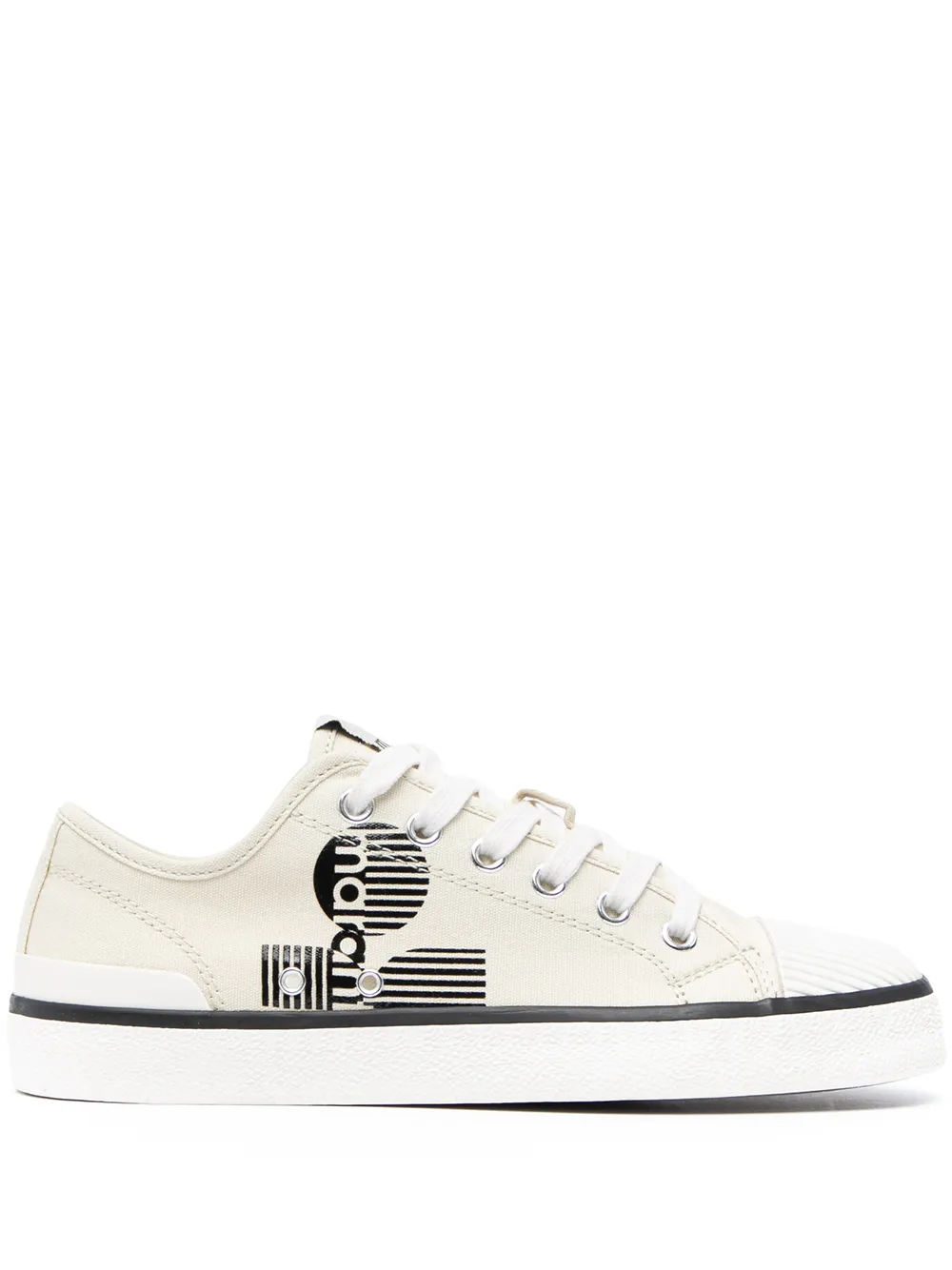 

Isabel Marant Étoile tenis con agujetas y logo - Blanco