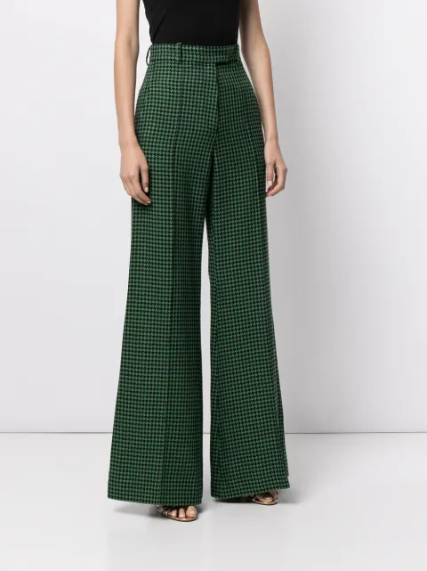 RACIL Houndstooth wide-leg Trousers 