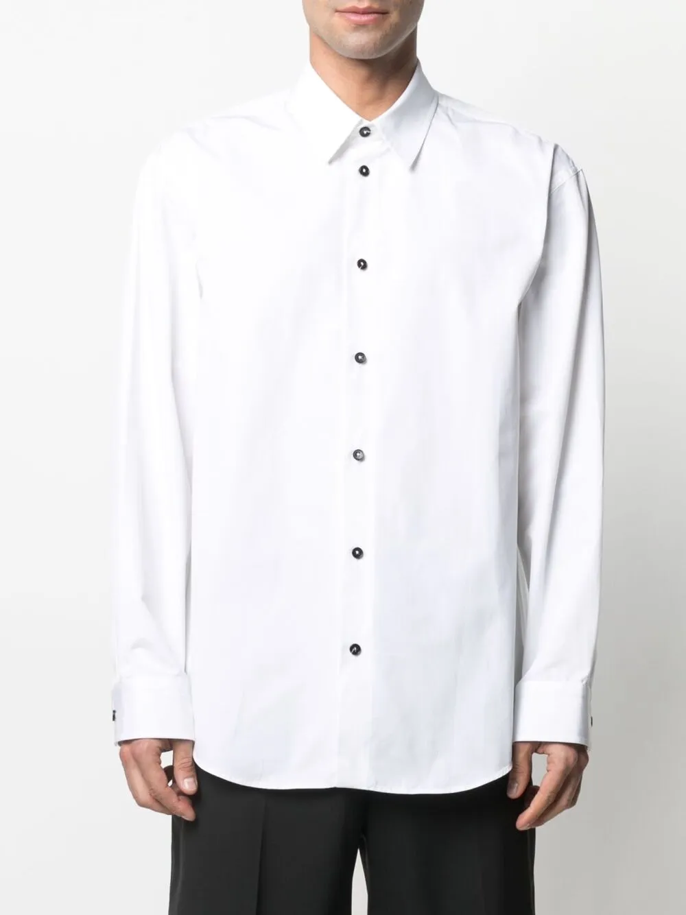 фото Jil sander рубашка с длинными рукавами и надписью