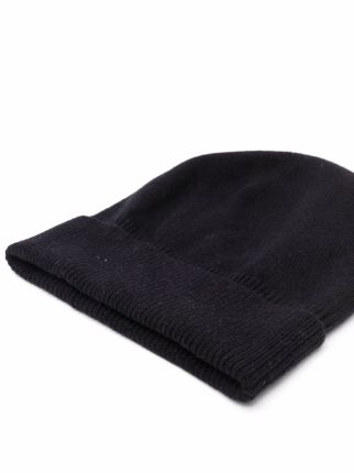 cashmere rib-knit beanie hat展示图