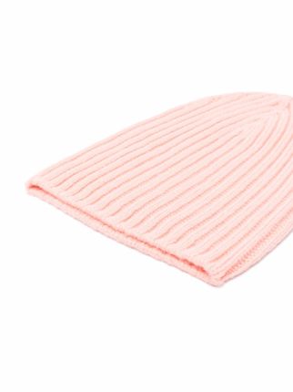 cashmere rib-knit beanie hat展示图