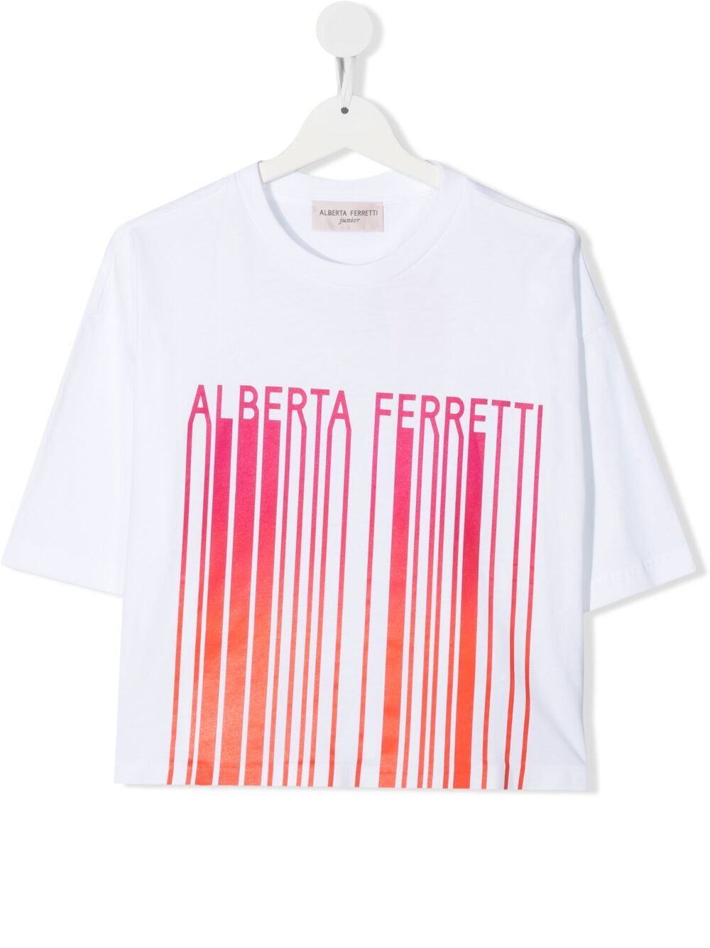 фото Alberta ferretti kids logo-print t-shirt