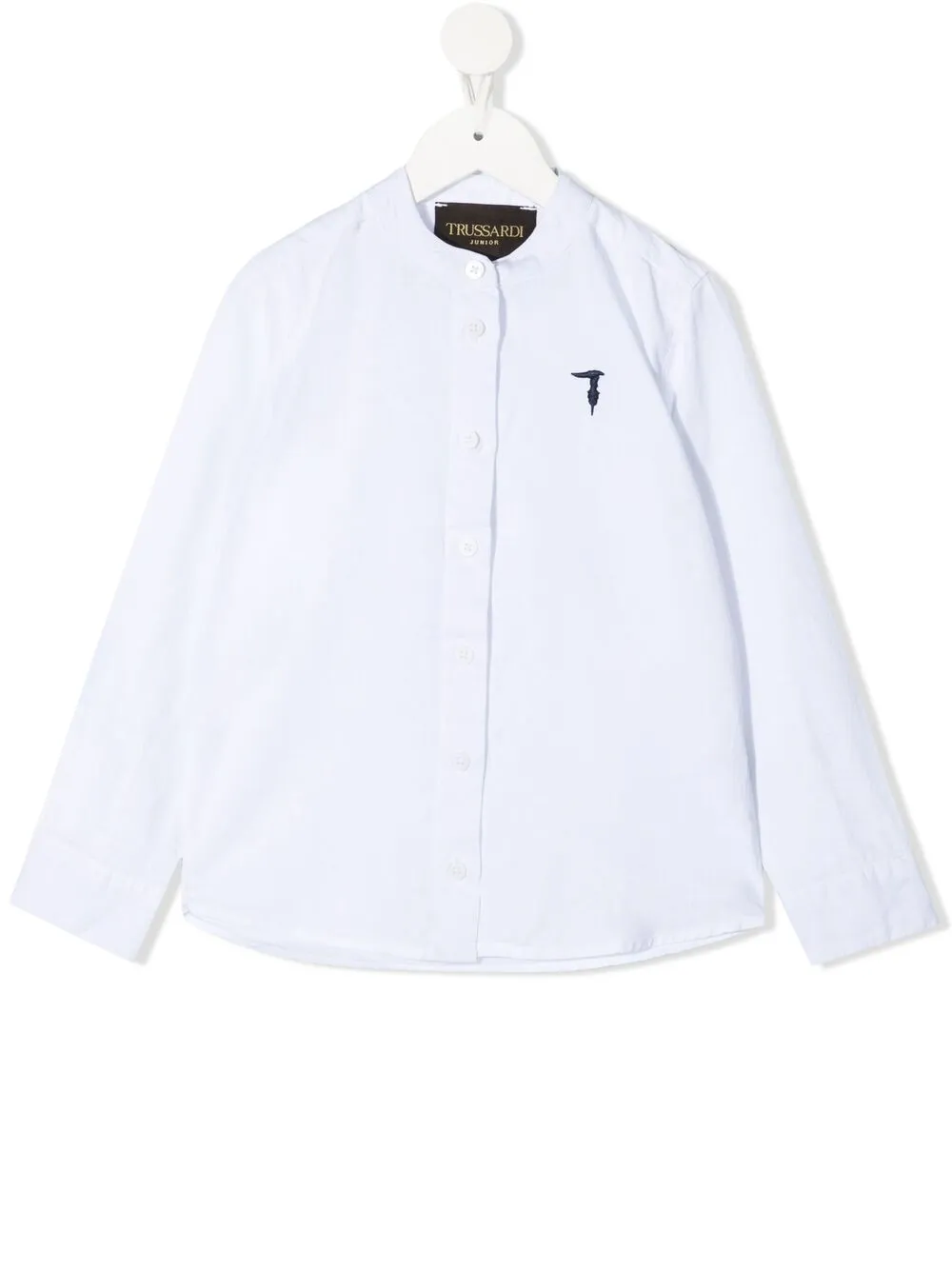 TRUSSARDI JUNIOR рубашка с вышитым логотипом