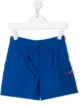Image 1 of Philosophy Di Lorenzo Serafini Kids logo-embroidered flared shorts