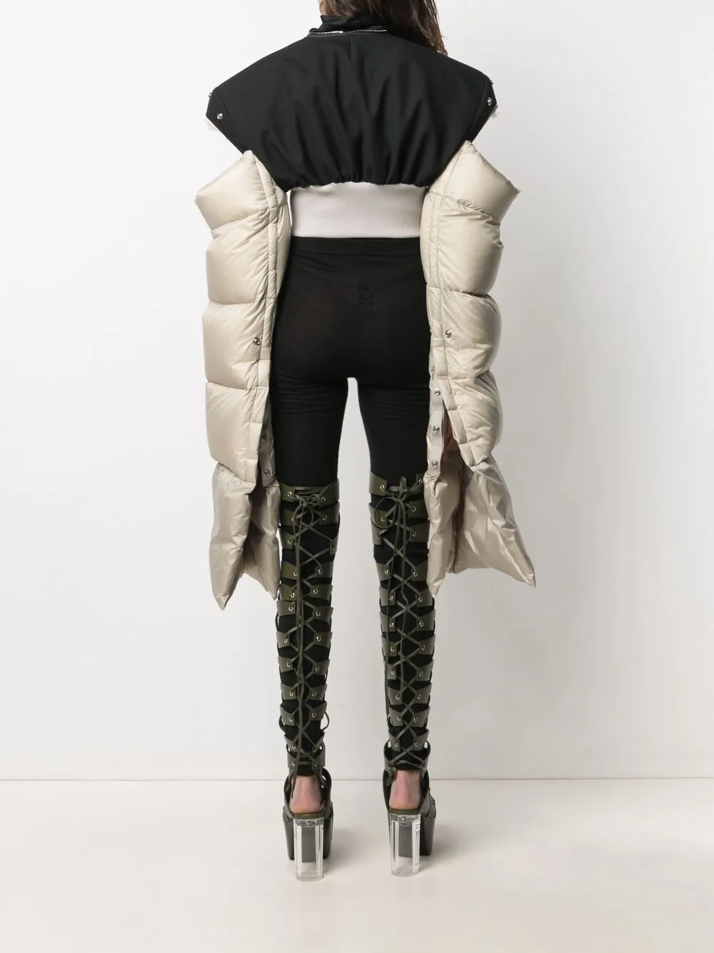 Shop Rick Owens Babel Tatlin oversized-sleeves jacket with Express ...