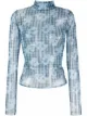 Image 1 of HENRIK VIBSKOV gingham-print roll neck top