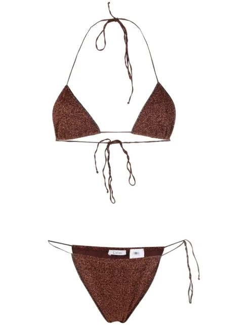 Oséree Lumière glittered bikini set