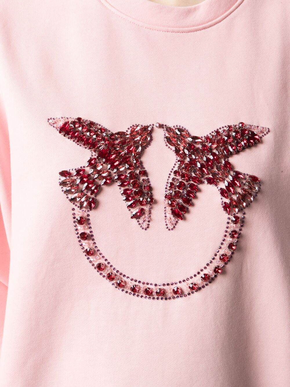 Pinko Crystal Embellished Sweatshirt Farfetch