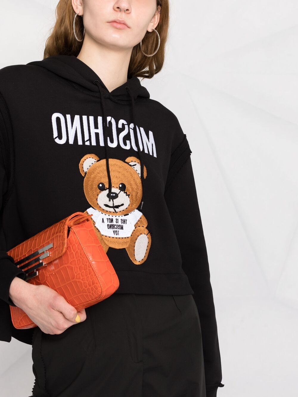 фото Moschino худи с вышивкой teddy bear