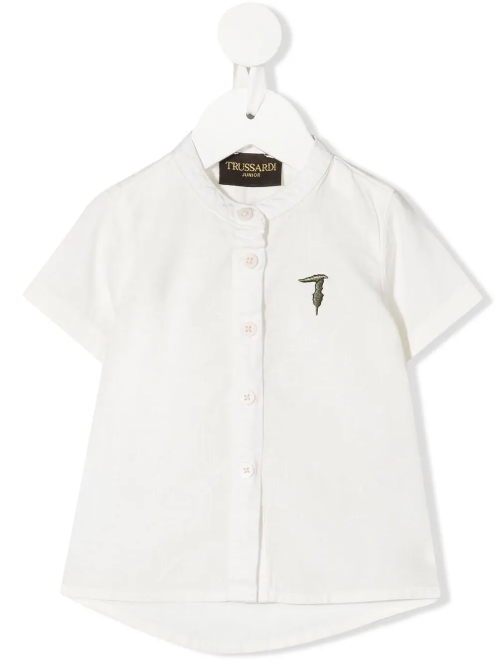 TRUSSARDI JUNIOR рубашка с вышитым логотипом