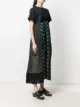 sacai многослойное платье-трапеция