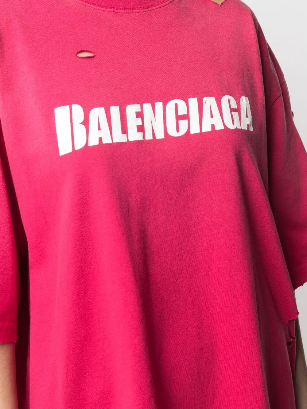 Balenciaga T-shirt met logo Roze