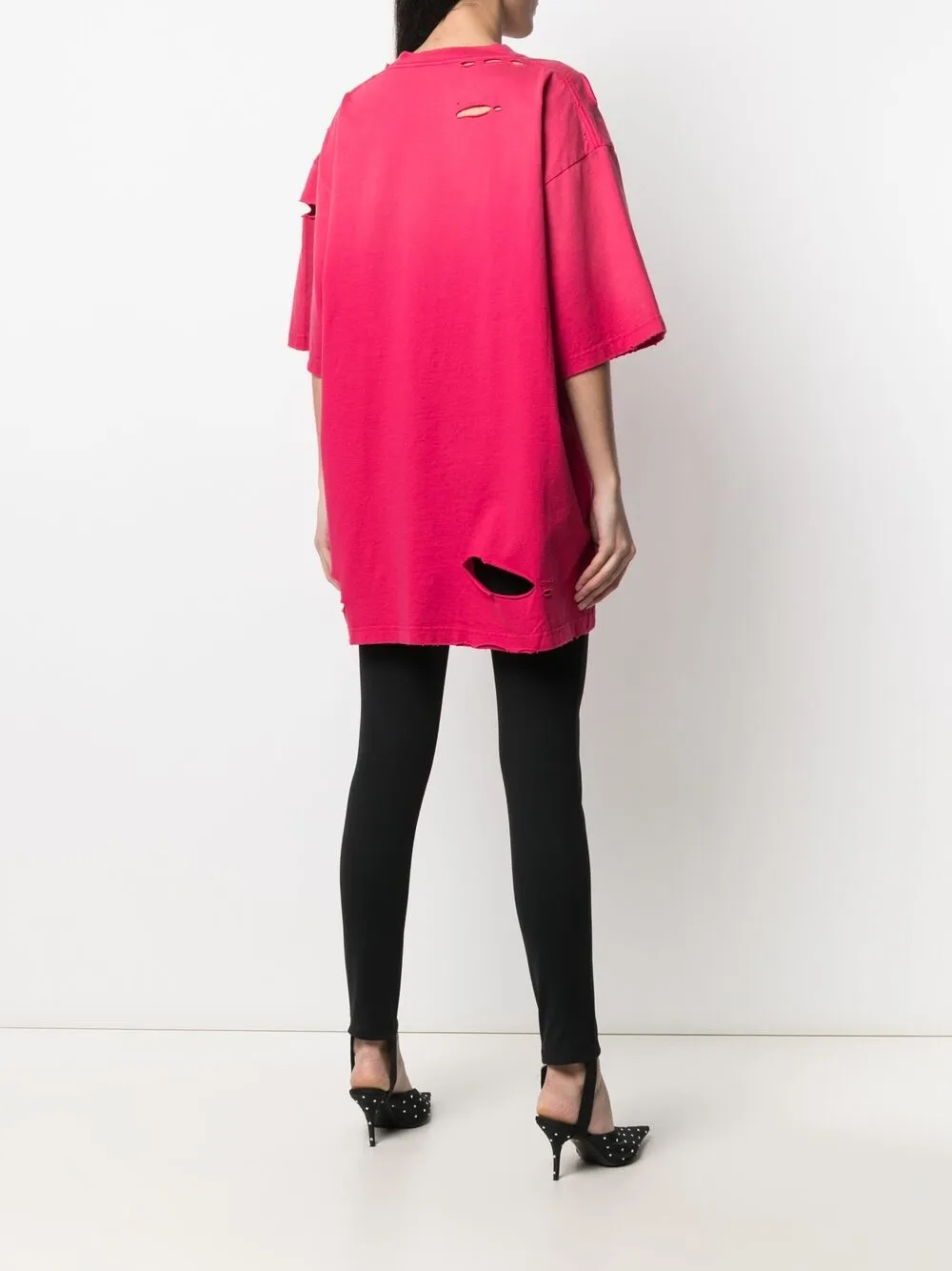 Balenciaga T-shirt met logo Roze