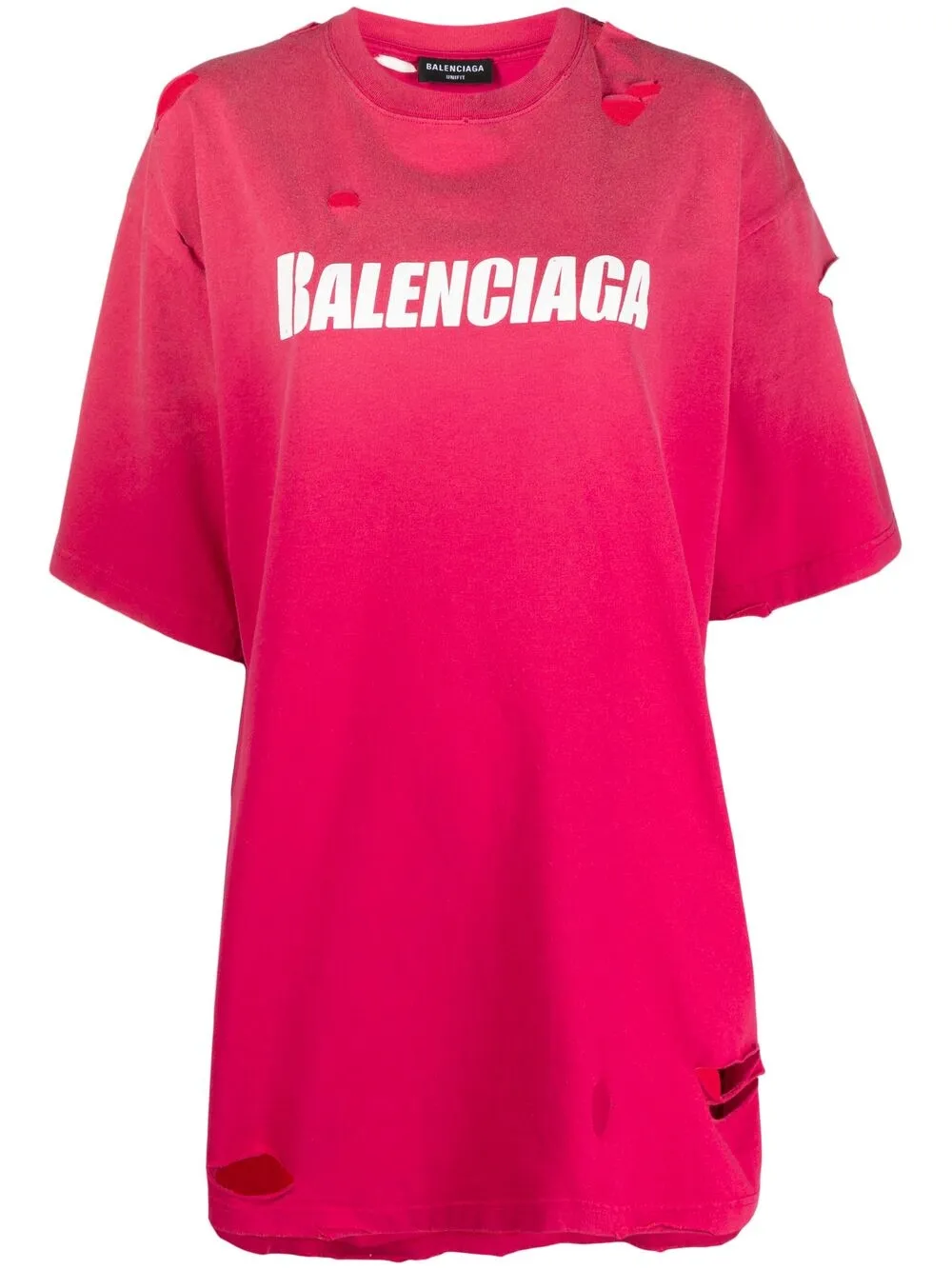 Balenciaga T-shirt met logo Roze