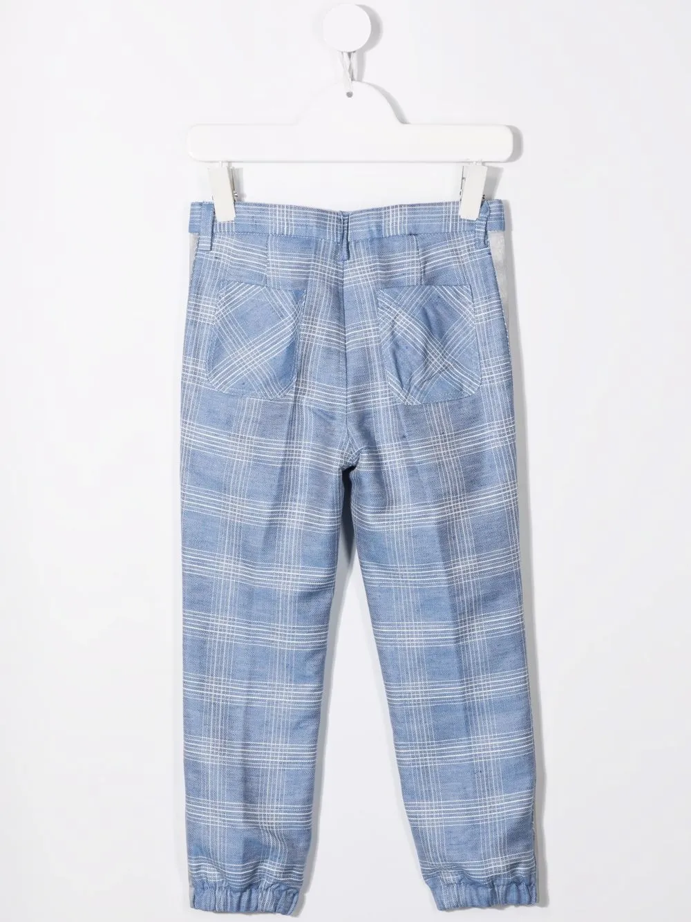 фото Monnalisa зауженные брюки в клетку