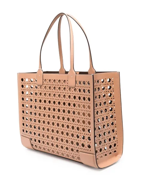 ella basket weave tote bag